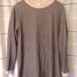 Maternity sweater dress